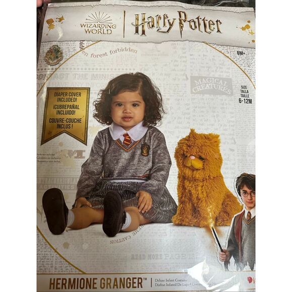 Harry Potter Gryffindor Hermione Posh Infant Costume, 6-12 mos Official baby Hal - Picture 8 of 10